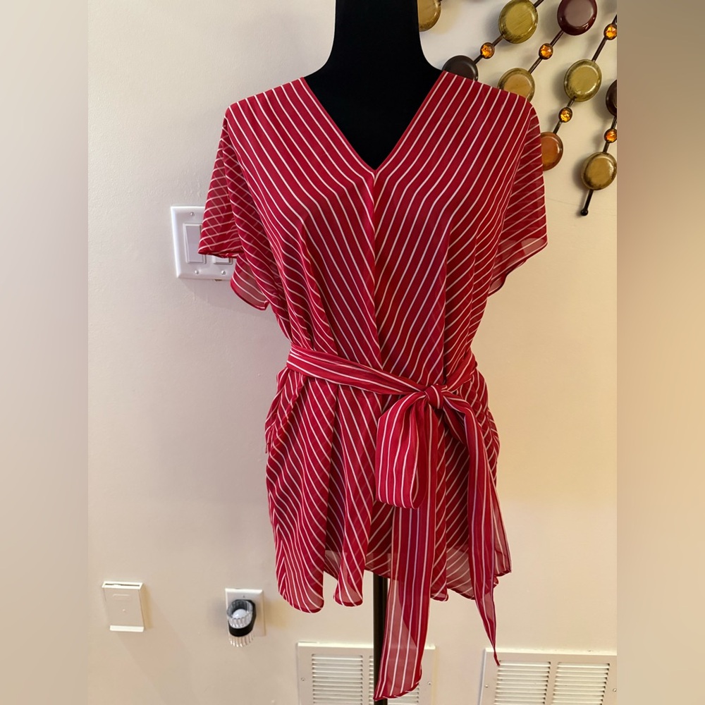 Ralph Lauren Red and white Blouse NWT size L
(16 )